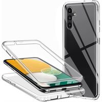 Coque Samsung Galaxy A13 5G Silicone Transparent 360 ​​degrés Double Face Ultra Mince Avant Arrière Robuste Anti Rayures AnTE