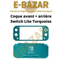 EBAZAR Coque intégrale Switch Lite Bleu Clair avant et arrière Turquoise Nintendo Switch Lite