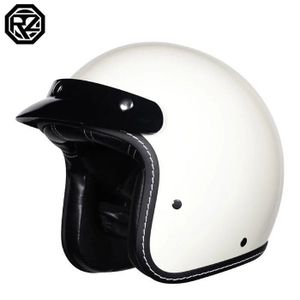 CASQUE MOTO SCOOTER ORZ-Casque de Moto Rétro pour Homme et Femme,Demi-