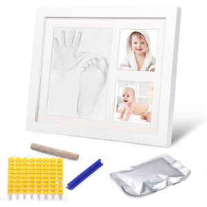 Tampon encreur d'empreinte de main et d'empreinte de bébé nouveau-né avec  cadre photo et présentoir Uniquement 12,49 € PatPat FR Mobile