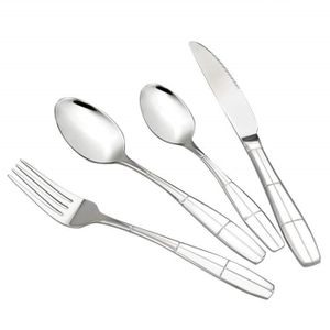 NOVASTYL NOIR couvert menagere 48 pieces en inox fourchette couteaux cuillere