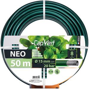 TUYAU - BUSE - TÊTE Tuyau d'arrosage - CAP VERT - Néo - Diamètre 15 mm