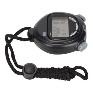 CHRONOMÈTRE ZER-7032724293515-Sports Timer, Shakeproof Electronic Stopwatch Skid Resistance 2 Lines Show  for Sports Competitions materiel calcu