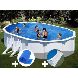 PISCINE Piscine hors-sol acier ovale Gré Bora Bora 6,34x3,