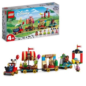 ASSEMBLAGE CONSTRUCTION LEGO® Disney 43212 Le Train en Fête Disney, Jouet avec Mickey et Minnie, 100e Anniversaire Disney
