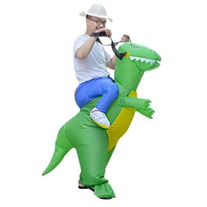 DÉGUISEMENT - PANOPLIE Déguisement Gonflable Costume Halloween Cosplay Animaux - Vert - Taille 60-90cm