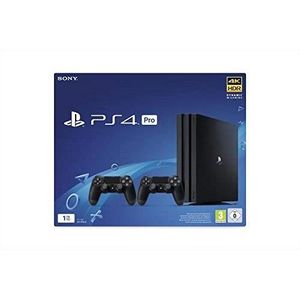 CONSOLE PS4 Sony Console Playstation PS4 Pro Jet Black, 1 to + 2 Commandes DUALSHOCK