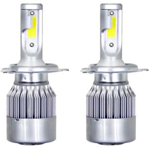Ampoule phare - feu 2Pcs Car Headlight Bulbs Assembly C6 Led 72W 7600L
