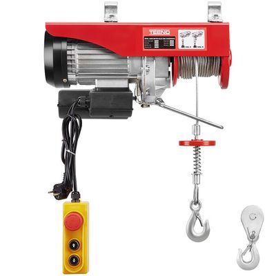 Treuil électrique Varan Motors 220V - Capacité De Levage 250/500 Kg - 1020W Avec Télécommande - Neuf Pour Atelier Ou Chantier