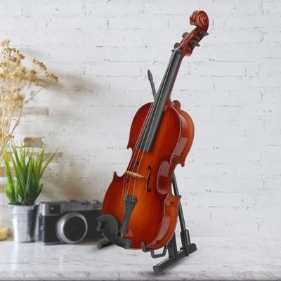 Violon Miniature En Bois Décoratif - Modèle Collection Ou Décoration Bureau - 3 Tailles (7, 13, 17 Cm)