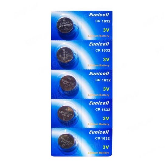 Lot De 5 Piles Bouton CR1632 3V - Pour Montres, Calculatrices, Appareils électroniques