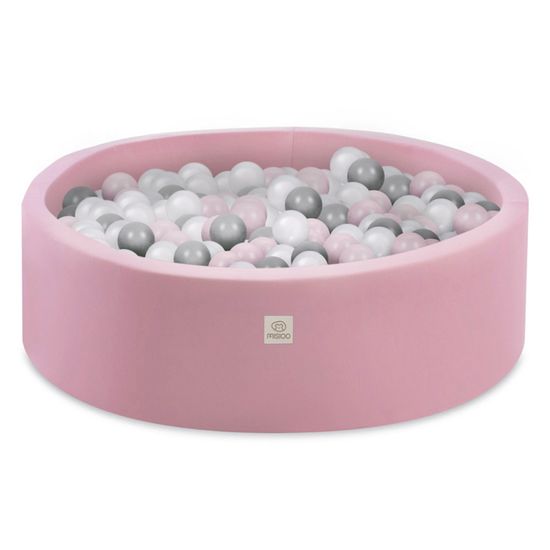 MISIOO Piscine à Balles Fleur 95 X 30 Cm – 400 Balles Offertes, Jeu Sensoriel Pour Bébé Dès 1 An