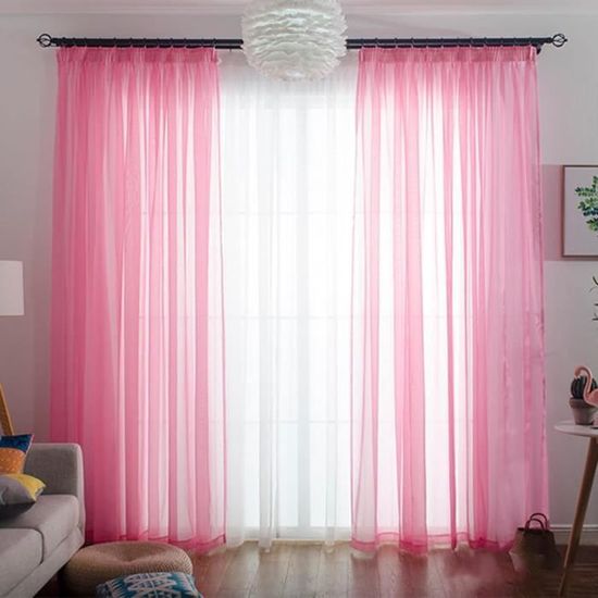 Rideau Voilage Salon Moderne, Rideau Fenetre Chambre 96X160 Cm Lot De 2