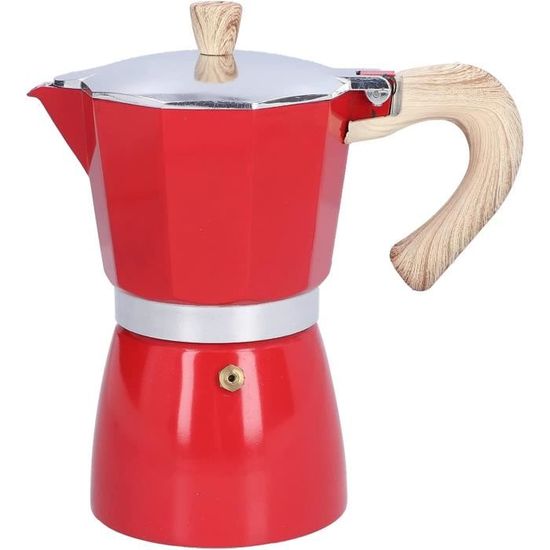 Machine à Expresso électrique 6 Tasses - 300 Ml - Aluminium - Pour Maison, Bureau, Camping