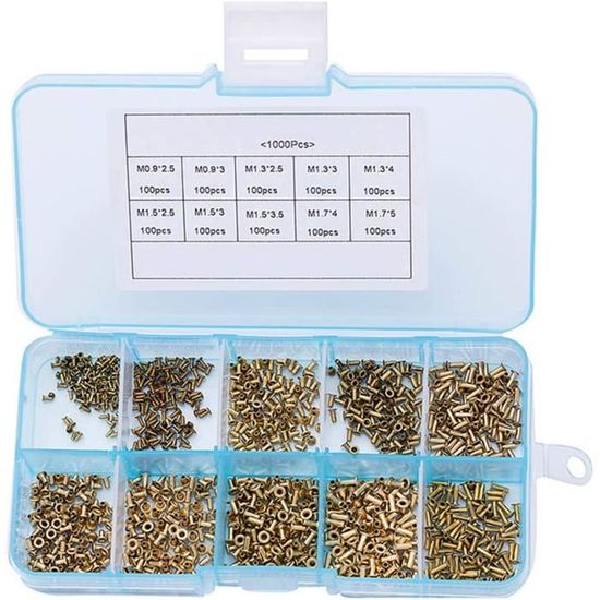 M0.9 M1.3 M1.5 M1.7 M2 M3 M4 M5 M6 Ottone Rame Rivetto Cavo - Foto 11