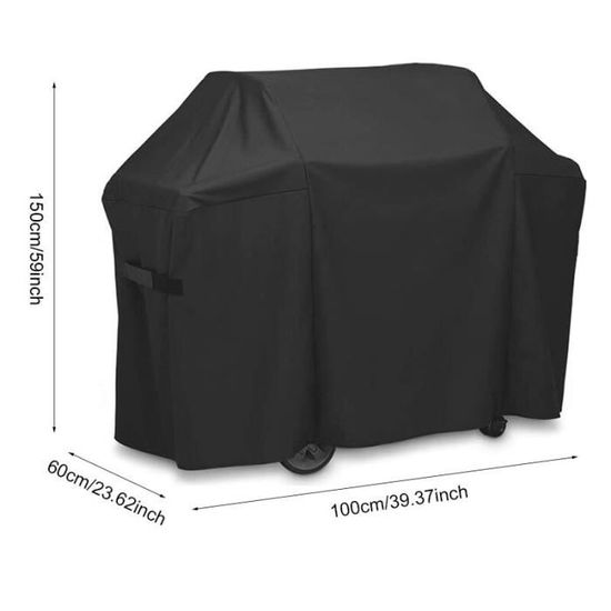 Housse De Protection Pour Barbecue Weber Q Série 1000/2000 – Toile Oxford 210D Imperméable, Anti-poussière, Avec Sac De Rangement