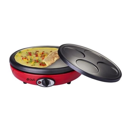 Aya Crepiere 2 En 1 Rouge Achat Vente Crepiere Electrique
