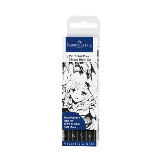 Set Faber-Castell Pitt Artist Pen Brush - 6 Feutres Encre De Chine - Dessin Et Illustration