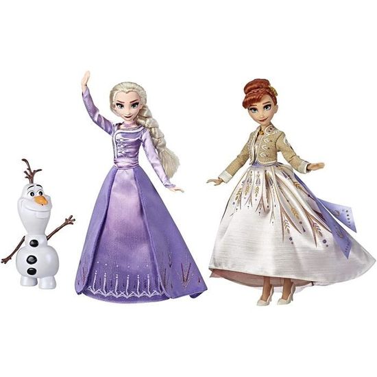 Poupées - Disney HASBRO - La Reine Des Neiges 2 - Anna, Elsa et Olaf - Mixte, Enfant