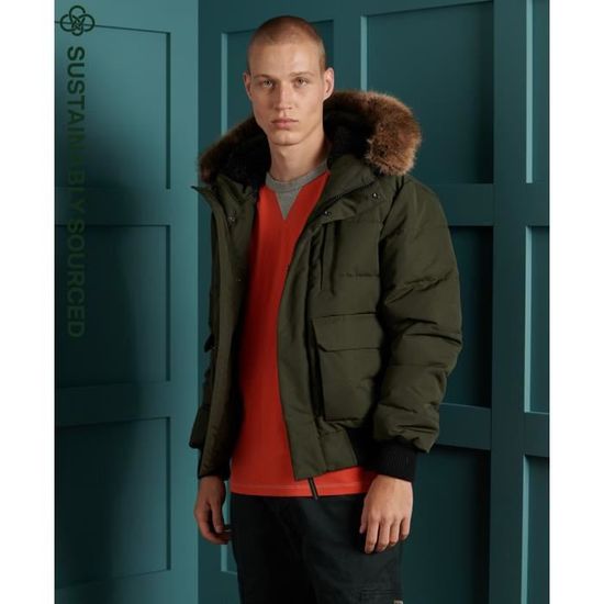 Veste superdry kaki homme sales