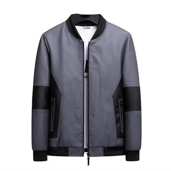 Veste baseball 2025 homme cuir