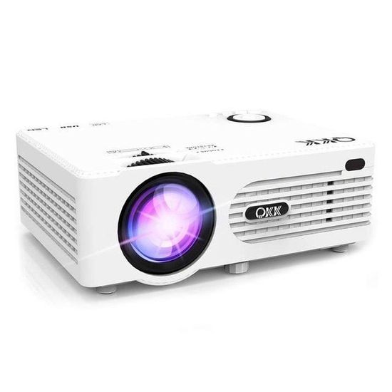 Mini Vidéoprojecteur Portable DLP Avec Batterie - 1080P, WiFi 6, Bluetooth 5.0, 190g, Idéal Pour Extérieur