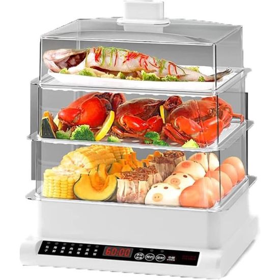 FS87 Cuiseur vapeur électrique 870W à 3 niveaux | Capacité 10,- -fr