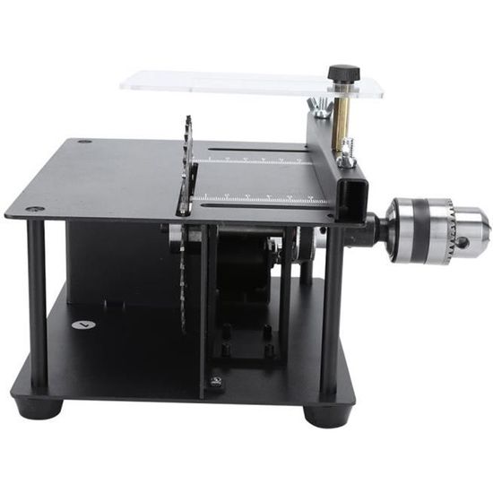 Mini Scie Circulaire Sur Table Yadoo – 100W, 6000 Tr/min, Coupe Jusqu'à 15 Mm – Idéale Pour Modélisme Et Bricolage Fin