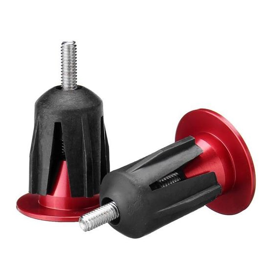 Embouts Guidon Moto Noir Aluminium - Bouchons Extrémité Avec Commande De Vitesse, Universel 22mm