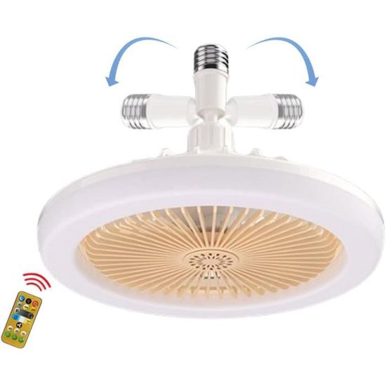 Ventilateurs de plafond rétractables avec lumières et télécommande