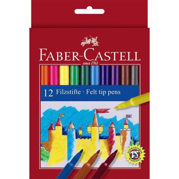 Faber Castell 12 Feutres Scolaires Rainbow 12 Cdiscount Beaux Arts Et Loisirs Creatifs