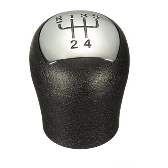 Pommeau Levier de Vitesse 5+R Chrome Pour Renault Clio Mk2 2001-2008 Kangoo 2006-2008 Twingo Laguna