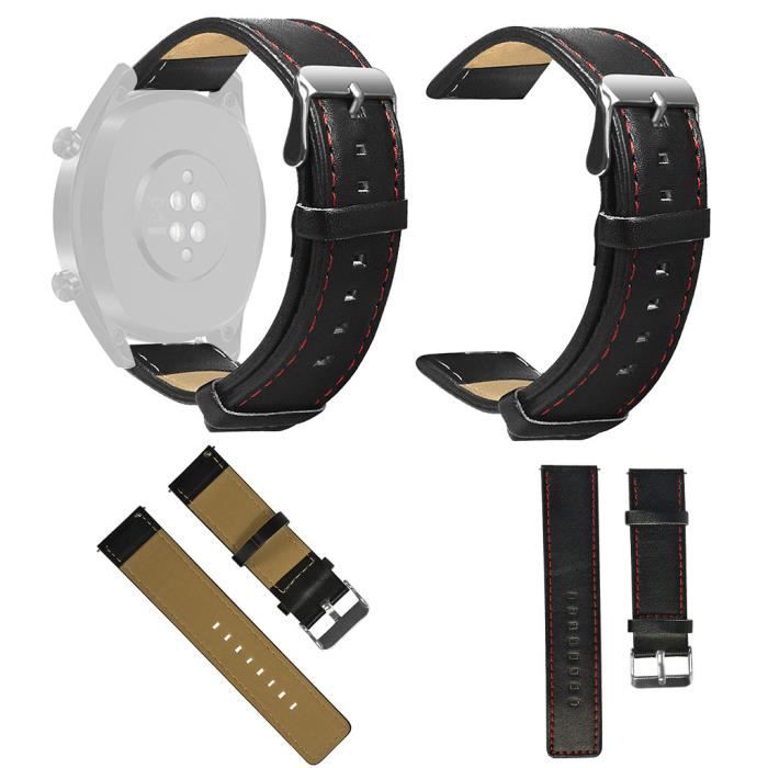 bracelet de montre vendu seul Remplacement des bracelets de bracelet en cuir pour Huawei Watch GT Active 46mm Honor Magic