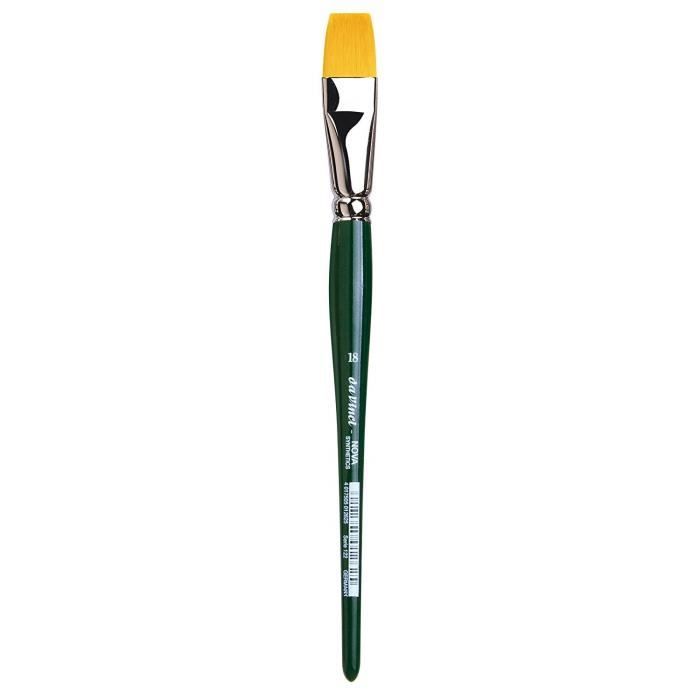 Pinceaux da Vinci Nova - Serie 122 - Brosse en Fibres synthétiques, Ligne School et Hobby - Taille 18 121530