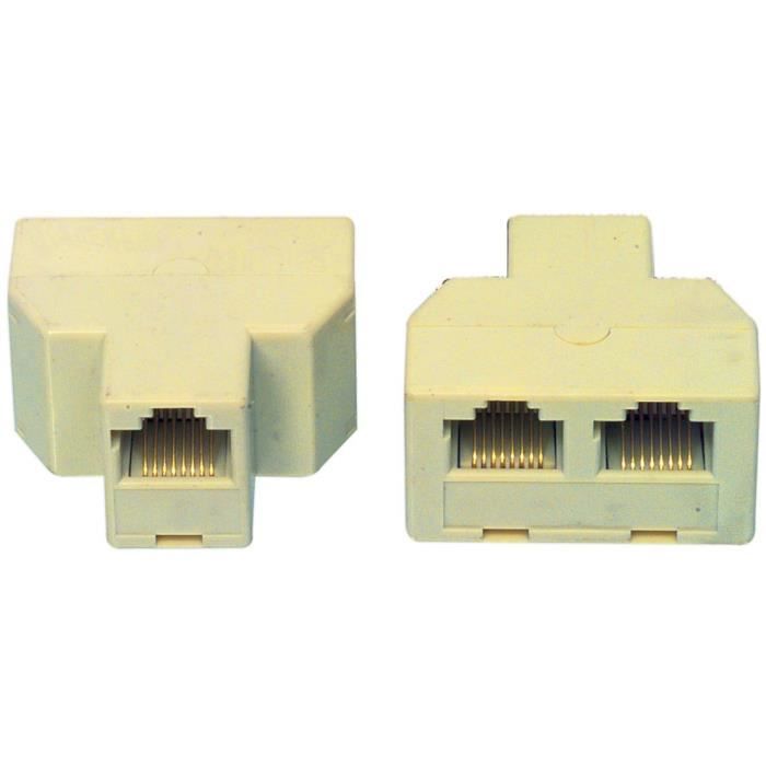 CABLING® Adaptateur RJ45 F/F/F