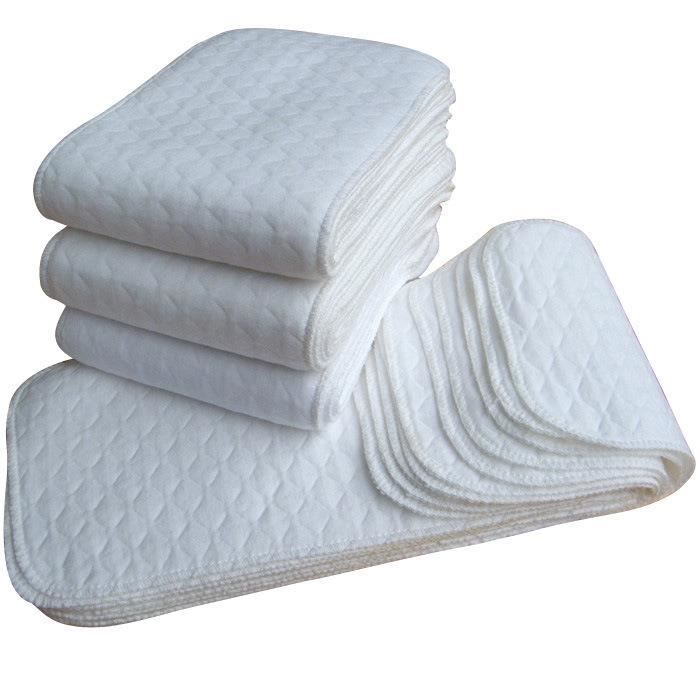2 PCS Bébé Infantile Garçons Filles Enfants À Langer Jetable Réutilisable Lavable Tissu de Haute qualité 3 Couches Soins Coton Couch