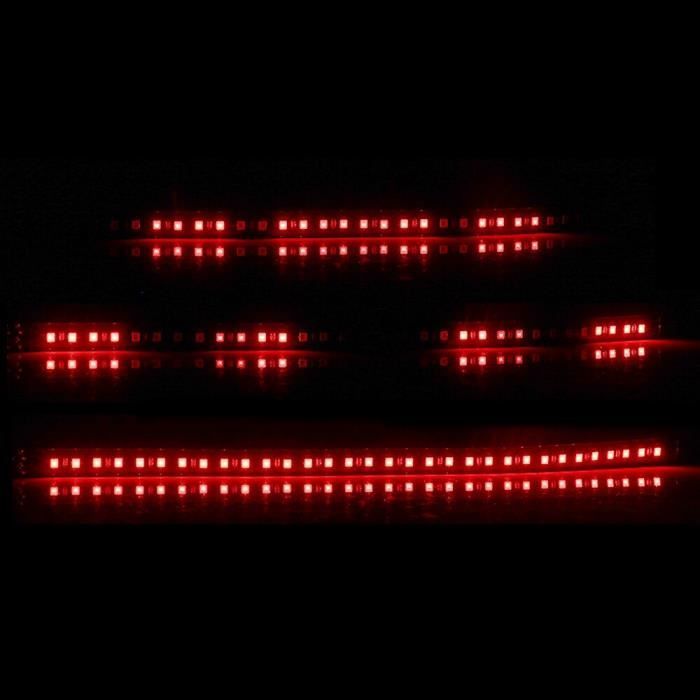 La couleur rouge 30cm Knight Rider Lumières Flexibles Bande LED Atmosphère Décorative Lumière Éclairage Infér