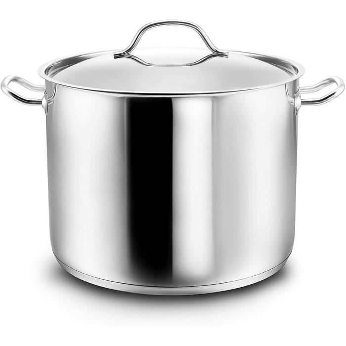KOPF Casserole à induction XXL Gigantos, Ø 28 cm, hauteur 21 cm, 12,5 litres, acier inoxydable 23