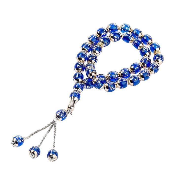 DAMILY® Chapelet musulman 33 perles radium articles liturgiques