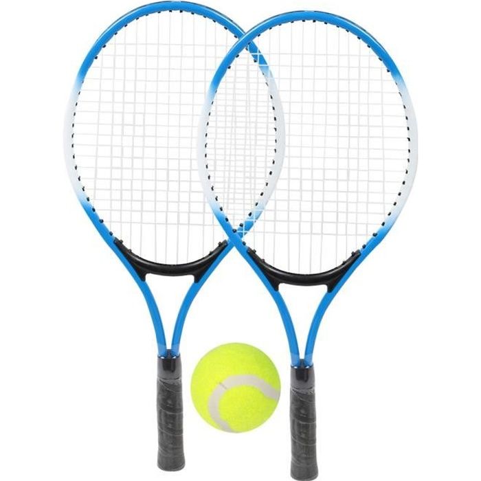 DUOKON Raquette de tennis pour enfants en alliage de fer - Raquette d'entraînement pour débutants avec balle et sac de transport