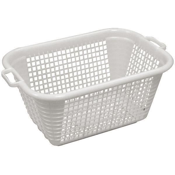 Corbeille à linge 57L - blanc