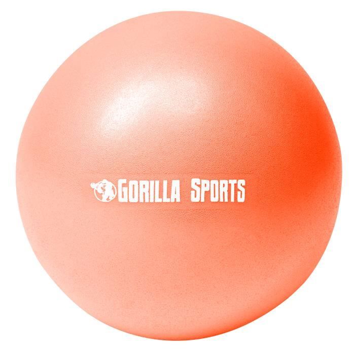 Ballon de Pilates orange Soft Ball - Diamètre : 18 cm