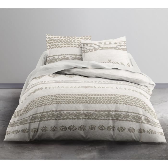TODAY Parure de couette Enjoy saly - 1 housse de couette et 2 taies d'oreiller - 100% coton - 220 x 240 cm