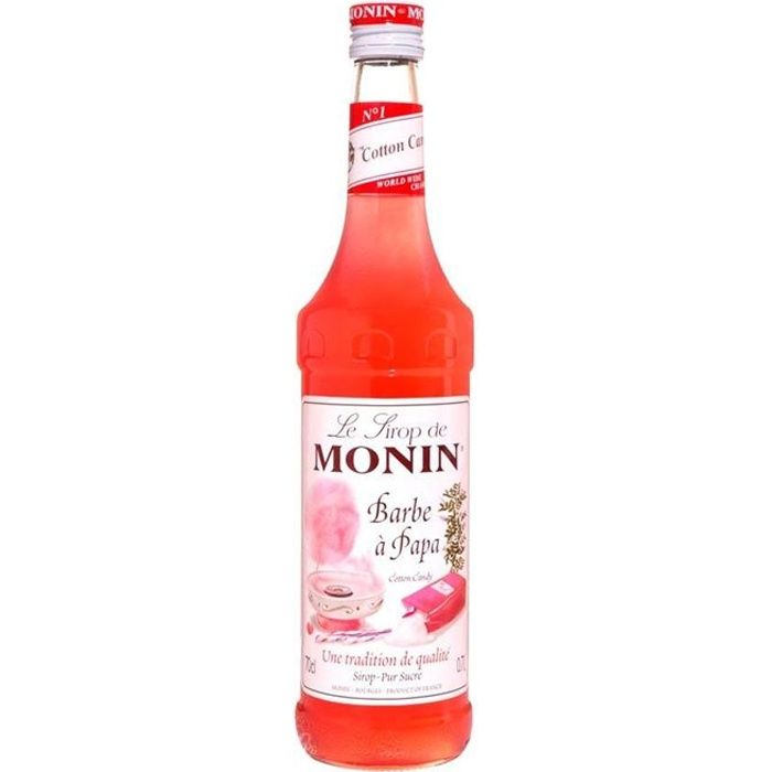 Bouteille de sirop Monin barbe à papa
