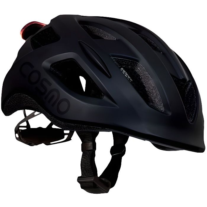 Casque vélo intelligent Cosmo Connected Cosmo Road Noir Mat avec feu LED d'avertissement connecté