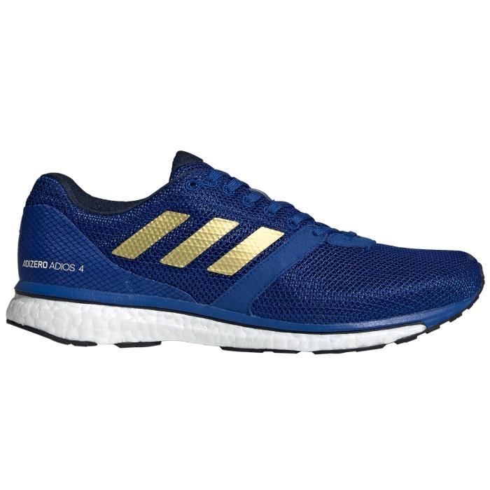 Chaussure de course adidas adizero Adios 4 pour homme, bleu royal