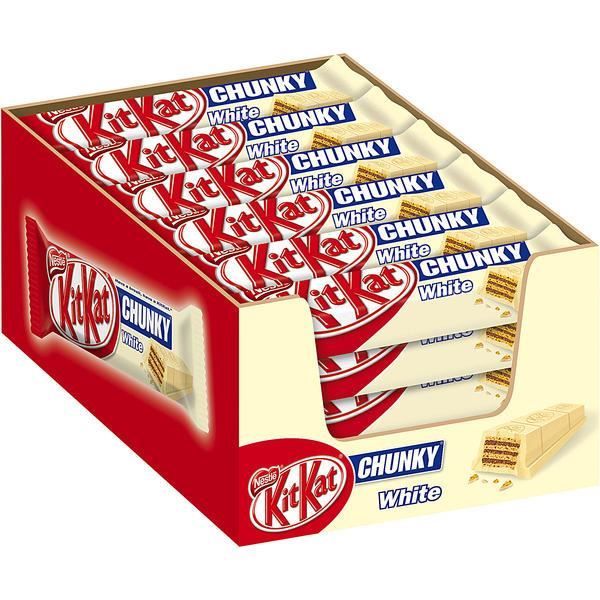 Nestle KitKat Chunky White Blanc Chocolat Barres 24 x 40g
