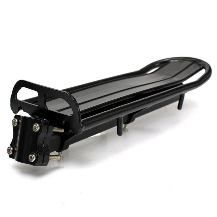 1x Extensible Noir Aluminium Alliage Vélo Selle Arrière Traveller Rack Bagage Sac