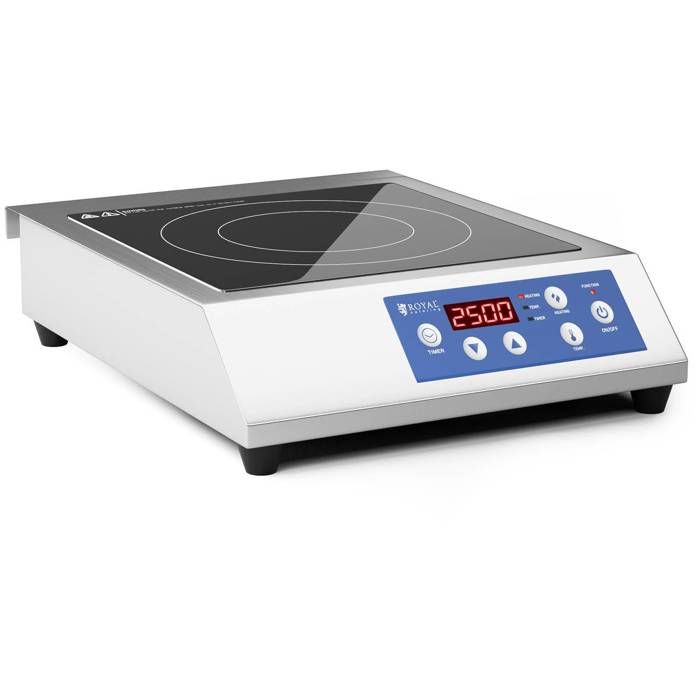 Plaque à induction Table De cuisson Induction Professionnelle Royal Catering RCIK-3500CG (3500W 13 Niveaux De Puissance 60 à 240dc)
