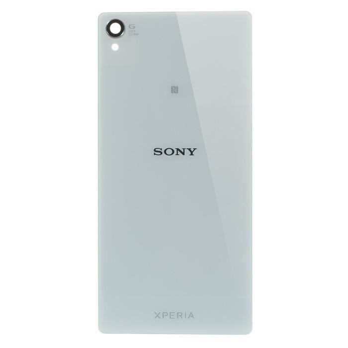 VITRE COQUE ARRIERE SONY XPERIA Z3 BLANCHE D'ORIGINE